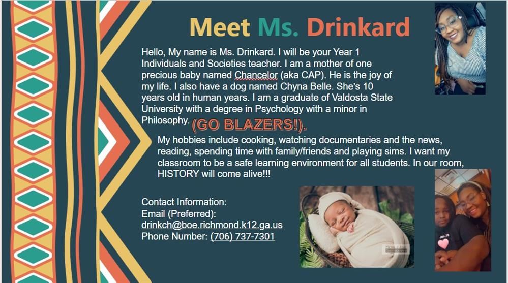 Meet Ms. Drinkard